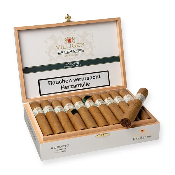 VILLIGER Do Brasil Claro Zigarren Robusto Kiste